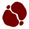 Red Organic Shapes Transparent Design