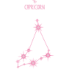 Steinbock Tierkreiszeichen Stern Sternbild Pink