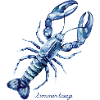 Sommerbrise Aquarell-Lobster
