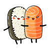 Cute Kawaii Manga Style Sushi