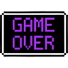 Game Over Shield Retro Gamer