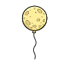 Moon Balloon Cartoon Look