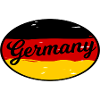 Germany Font Flag Wave Look