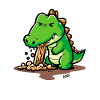 Dino Kotz Splash-Cartoon