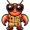Lobster Crab Comic Holiday