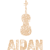 Aidan as a violin