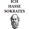 Ich Hasse Sokrates T-Shirt | Greek Philosopher 