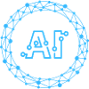 Futuristic AI Data Network Symbol