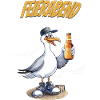 Feierabend Möwe Bierlustig Spruch