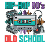 Hip Hop 90s Oldschool Retro Cassette