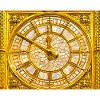 Golden Baroque clock