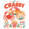 If Crabby Beach Retro Sunset