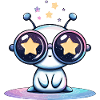 Lunettes étoilées Alien