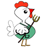 Éleveur de poulets poulets poules enfants
