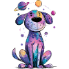 Galactic puppy in space