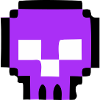 Pixel Skull Game Over