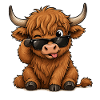 Cow with sunglasses