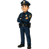Police officer on duty illustration