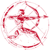 Roter Runenbogen im Kreis