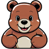 Teddybär Cartoon Motiv