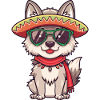 Fox Comic Funny Sombrero