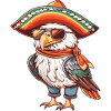 Eagle Comic Funny Sombrero