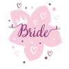Hochzeit Brautblume Rosa Krone