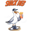 Snack Dieb Möwe Lustiger Pommes Spruch