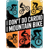 VTT, Descente, Action du cyclisme