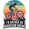 VTT, Descente, Action du cyclisme
