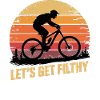 VTT, Descente, Action du cyclisme