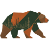Geometric Forest Bear
