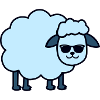Sunglasses Sheep Blue