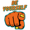 Citation de pop art « Sois toi-même »