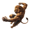 Lion en saut