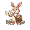 Postbunny with letters