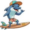Surfer Dolphin Beach Look