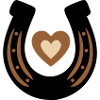 Horseshoe Heart Equestrian Luck