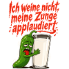 Chili Scharf Zunge Milch