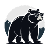 Mountain Black Bear Glasses