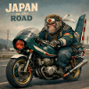 Japanese Bosozoku Monkey Biker