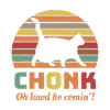 Chonk Cat Retro Sunset Tee