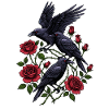 Crows and Red Roses - Gothic Aesthetic