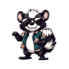 Skunk Comic Holiday