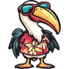 Pelican Bird Comic Holiday