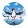 Pinguin Kreis am Eissee