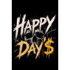 Grunge Skull Happy Day$ design