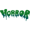 Horror Blue Green Drops
