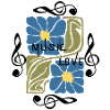 Floral Music Love Badge