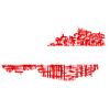Austria Map Flag Art Austria Doodle